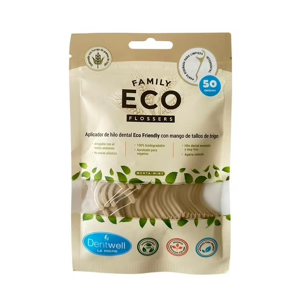 Pack de 50 unidades de hilo dental con mango - Dentwell